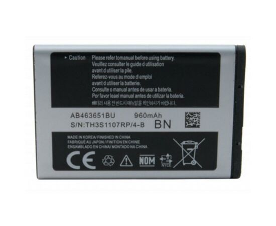 Аккумуляторная батарея для телефона Extradigital Samsung AB463651BU, C3322i (960 mAh) (BMS6412)