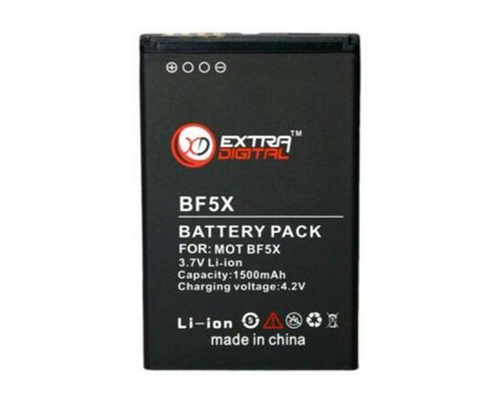 Аккумуляторная батарея для телефона Extradigital Motorola BF5X (1500 mAh) (BMM6255)