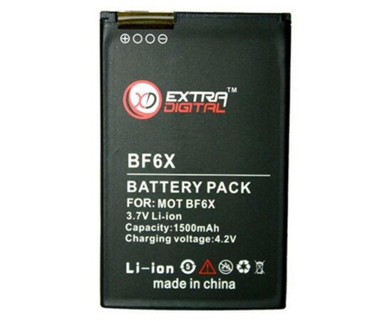 Аккумуляторная батарея для телефона Extradigital Motorola BF6X (1500 mAh) (DV00DV6135)