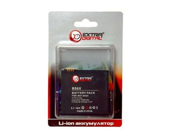 Акумуляторна батарея для телефону Extradigital Motorola BS6X (1650 mAh) (DV00DV6134), зображення 3 Акумуляторна батарея для телефону Extradigital Motorola BS6X (1650 mAh) (DV00DV6134), зображення 3