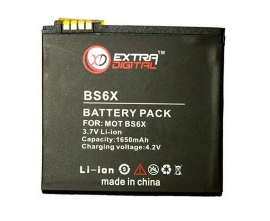 Аккумуляторная батарея для телефона Extradigital Motorola BS6X (1650 mAh) (DV00DV6134)