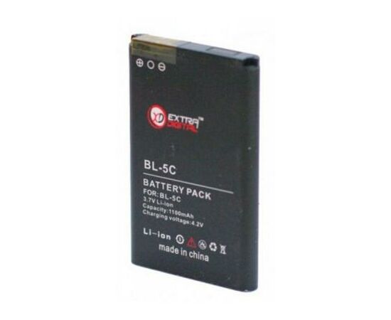 Аккумуляторная батарея для телефона Extradigital Nokia BL-5C (1100 mAh) (BMN6274), изображение 2 Аккумуляторная батарея для телефона Extradigital Nokia BL-5C (1100 mAh) (BMN6274), изображение 2