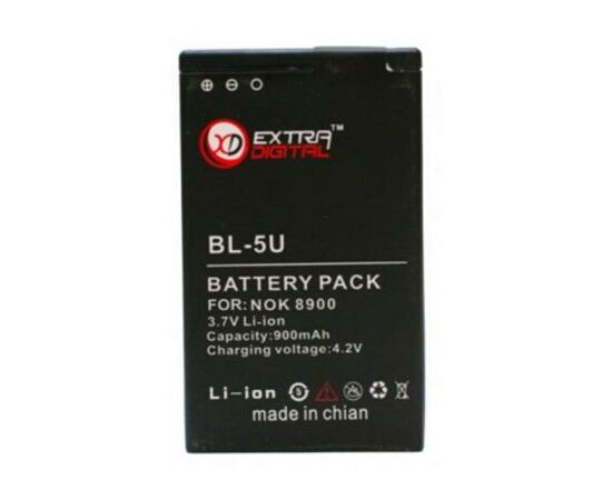 Аккумуляторная батарея для телефона Extradigital Nokia BL-5U (900 mAh) (DV00DV6052)