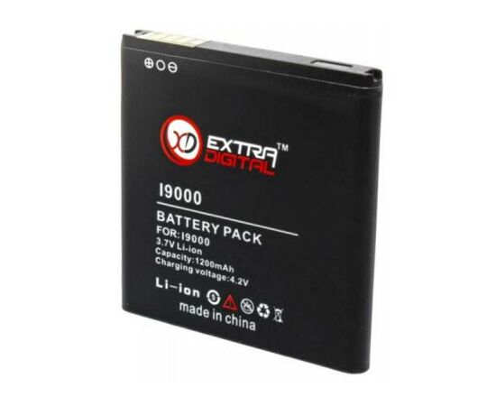 Аккумуляторная батарея для телефона Extradigital Samsung GT-i9000 Galaxy S (1200 mAh) (BMS1129), изображение 2 Аккумуляторная батарея для телефона Extradigital Samsung GT-i9000 Galaxy S (1200 mAh) (BMS1129), изображение 2