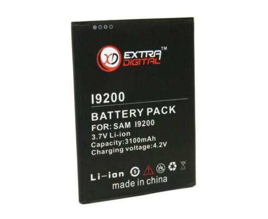 Аккумуляторная батарея для телефона Extradigital Samsung GT-i9200 Galaxy Mega (3100 mAh) (BMS1149), изображение 2 Аккумуляторная батарея для телефона Extradigital Samsung GT-i9200 Galaxy Mega (3100 mAh) (BMS1149), изображение 2
