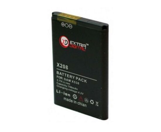 Аккумуляторная батарея для телефона Extradigital Samsung SGH-X208 (750 mAh) (BMS6338), изображение 2 Аккумуляторная батарея для телефона Extradigital Samsung SGH-X208 (750 mAh) (BMS6338), изображение 2