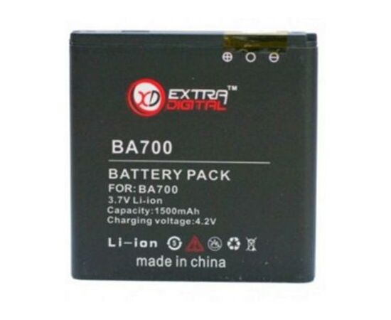 Аккумуляторная батарея для телефона Extradigital Sony Ericsson BA700 (1500 mAh) (BMS6345)