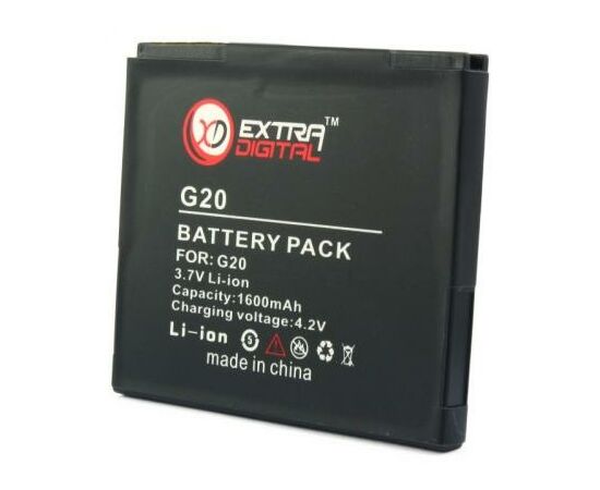 Аккумуляторная батарея для телефона Extradigital HTC G20 (1600 mAh) (BMH6386), изображение 2 Аккумуляторная батарея для телефона Extradigital HTC G20 (1600 mAh) (BMH6386), изображение 2