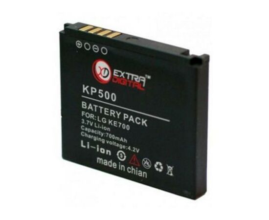 Аккумуляторная батарея для телефона Extradigital LG KP500 (700 mAh) (DV00DV6066), изображение 2 Аккумуляторная батарея для телефона Extradigital LG KP500 (700 mAh) (DV00DV6066), изображение 2