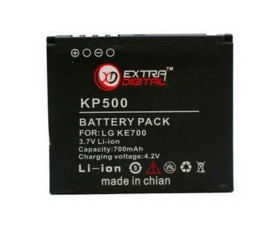 Аккумуляторная батарея для телефона Extradigital LG KP500 (700 mAh) (DV00DV6066)