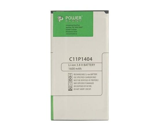 Аккумуляторная батарея для телефона PowerPlant ASUS Zenfone 4 (C11P1404) 1600mAh (SM120024), изображение 3 Аккумуляторная батарея для телефона PowerPlant ASUS Zenfone 4 (C11P1404) 1600mAh (SM120024), изображение 3