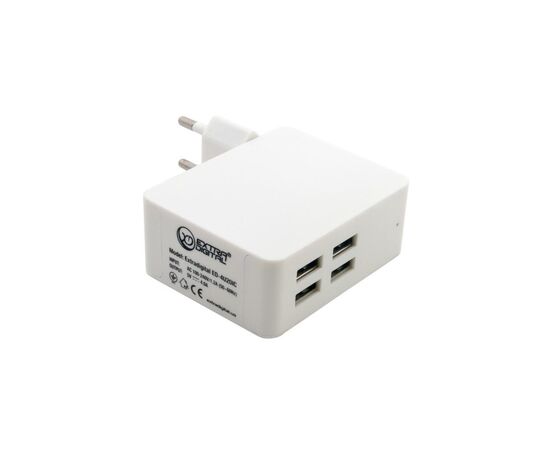 Зарядний пристрій Extradigital IQ Charger ED-4U20IC 4*USB, 4A (CUE1527), зображення 7 Зарядний пристрій Extradigital IQ Charger ED-4U20IC 4*USB, 4A (CUE1527), зображення 7