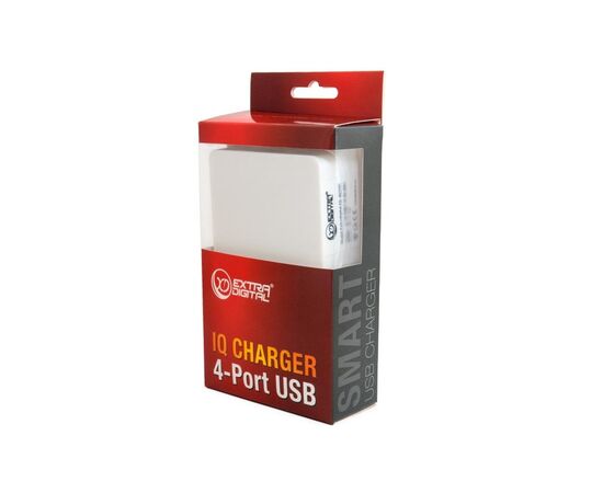 Зарядний пристрій Extradigital IQ Charger ED-4U20IC 4*USB, 4A (CUE1527), зображення 8 Зарядний пристрій Extradigital IQ Charger ED-4U20IC 4*USB, 4A (CUE1527), зображення 8