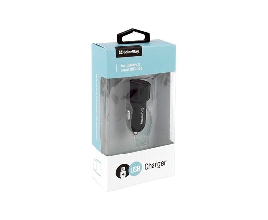 Зарядное устройство ColorWay 2USB QC 3.0 + 2.4A black (CW-CHA008-BK), изображение 3 Зарядное устройство ColorWay 2USB QC 3.0 + 2.4A black (CW-CHA008-BK), изображение 3
