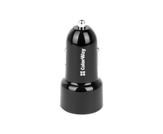 Зарядное устройство ColorWay 2USB QC 3.0 + 2.4A black (CW-CHA008-BK)
