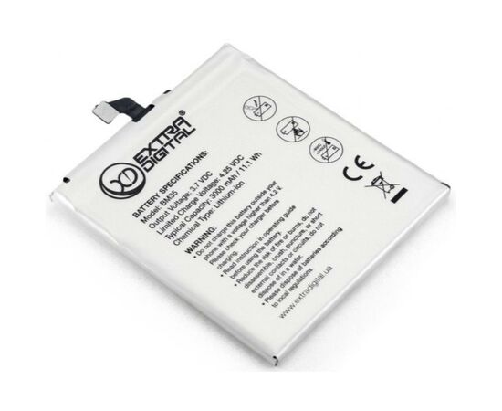Аккумуляторная батарея для телефона Extradigital Xiaomi Mi 4c (BM35) 3000 mAh (BMX6443), изображение 4 Аккумуляторная батарея для телефона Extradigital Xiaomi Mi 4c (BM35) 3000 mAh (BMX6443), изображение 4