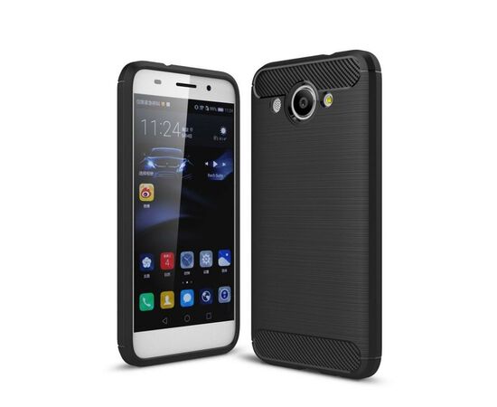 Чехол для моб. телефона для Huawei Y3 2017 Carbon Fiber (Black) Laudtec (LT-HY32017B)