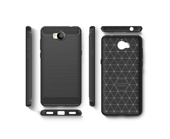Чехол для моб. телефона для Huawei Y5 2017 Carbon Fiber (Black) Laudtec (LT-HY52017B), изображение 4 Чехол для моб. телефона для Huawei Y5 2017 Carbon Fiber (Black) Laudtec (LT-HY52017B), изображение 4