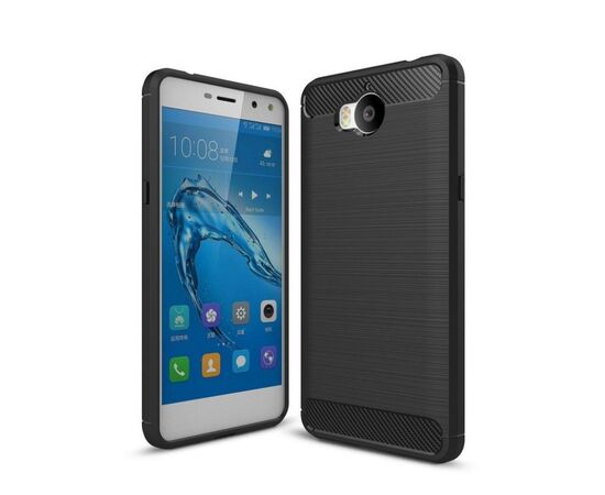 Чехол для моб. телефона для Huawei Y5 2017 Carbon Fiber (Black) Laudtec (LT-HY52017B)