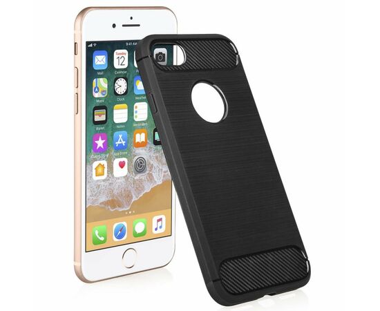 Чехол для моб. телефона для Apple iPhone 8 Plus Carbon Fiber (Black) Laudtec (LT-AI8PB), изображение 2