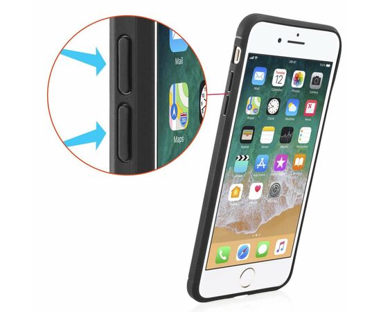 Чехол для моб. телефона для Apple iPhone 8 Plus Carbon Fiber (Black) Laudtec (LT-AI8PB), изображение 3