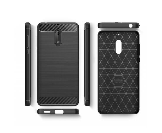 Чехол для моб. телефона для Nokia 3 Carbon Fiber (Black) Laudtec (LT-N3B), изображение 5