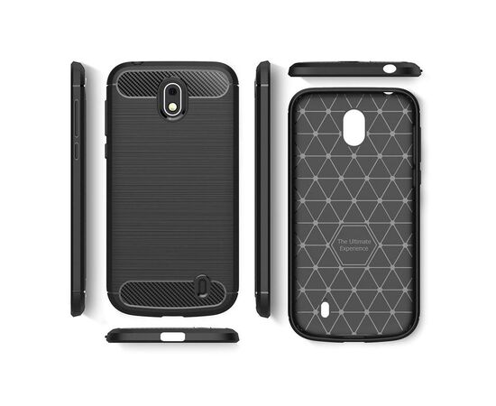 Чехол для моб. телефона Laudtec для Nokia 1 Carbon Fiber (Black) (LT-N1B), изображение 4 Чехол для моб. телефона Laudtec для Nokia 1 Carbon Fiber (Black) (LT-N1B), изображение 4