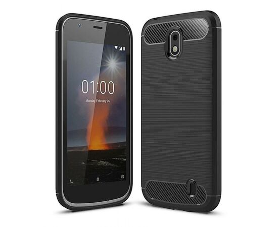 Чехол для моб. телефона Laudtec для Nokia 1 Carbon Fiber (Black) (LT-N1B)