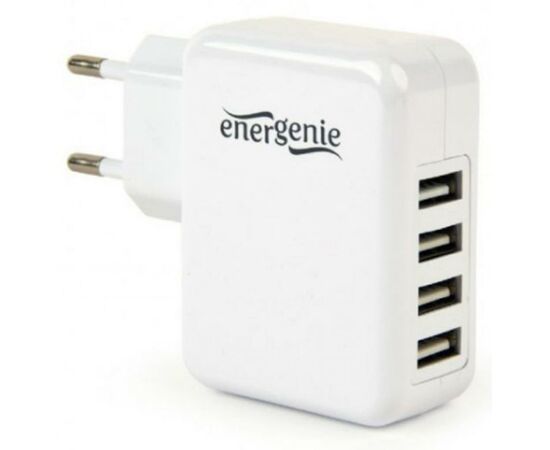 Зарядний пристрій EnerGenie 4 USB, 3.1A (EG-U4AC-02)