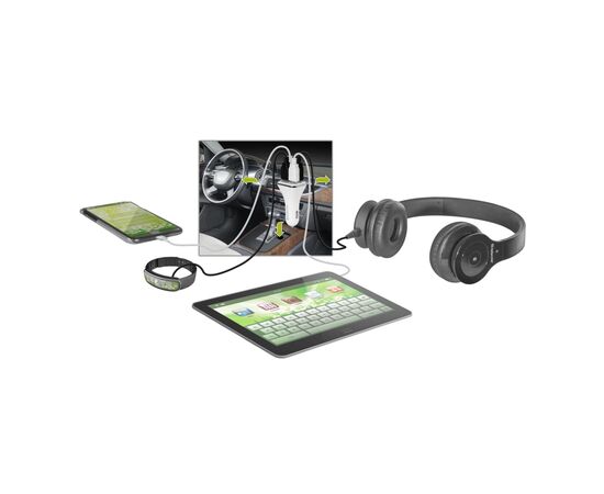 Зарядное устройство Defender UCA-05 авто, 4 порта USB, 5V / 8A (83567), изображение 2 Зарядное устройство Defender UCA-05 авто, 4 порта USB, 5V / 8A (83567), изображение 2