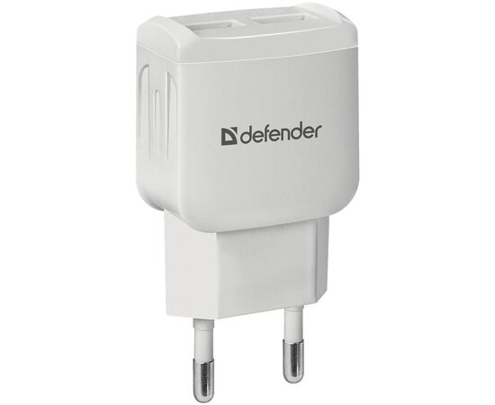 Зарядное устройство Defender UPA-22 white, 2xUSB, 2.1A (83580)