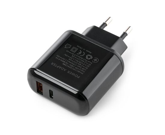 Зарядное устройство Vinga 2 Port QC3.0+PD Display Wall Charger (VWCQPACDBK), изображение 2 Зарядное устройство Vinga 2 Port QC3.0+PD Display Wall Charger (VWCQPACDBK), изображение 2