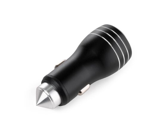 Зарядное устройство Vinga QC3 Quick Dual USB Car Charger aluminium 18W Max (VCCQAABK), изображение 2 Зарядное устройство Vinga QC3 Quick Dual USB Car Charger aluminium 18W Max (VCCQAABK), изображение 2