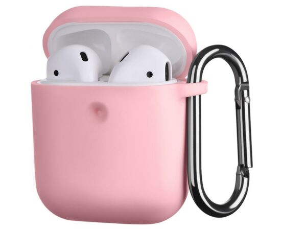 Чехол для наушников 2E для Apple AirPods Pure Color Silicone 3.0 мм Light pink (2E-AIR-PODS-IBPCS-3-LPK), изображение 2