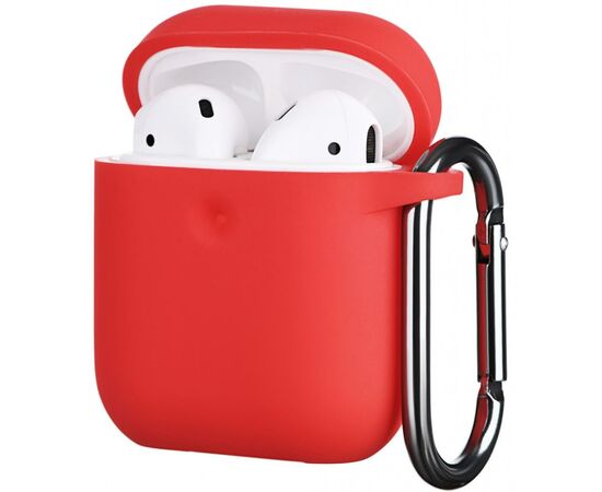 Чехол для наушников 2E для Apple AirPods Pure Color Silicone 3.0 мм Red (2E-AIR-PODS-IBPCS-3-RD), изображение 2 Чехол для наушников 2E для Apple AirPods Pure Color Silicone 3.0 мм Red (2E-AIR-PODS-IBPCS-3-RD), изображение 2