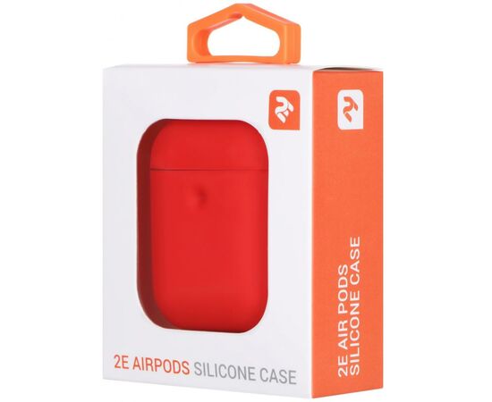 Чехол для наушников 2E для Apple AirPods Pure Color Silicone 3.0 мм Red (2E-AIR-PODS-IBPCS-3-RD), изображение 3 Чехол для наушников 2E для Apple AirPods Pure Color Silicone 3.0 мм Red (2E-AIR-PODS-IBPCS-3-RD), изображение 3