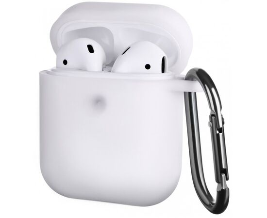 Чехол для наушников 2E для Apple AirPods Pure Color Silicone 3.0 мм Star White (2E-AIR-PODS-IBPCS-3-WT), изображение 2