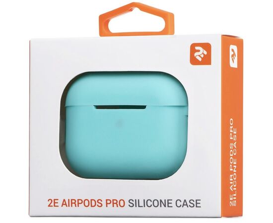 Чехол для наушников 2E для Apple AirPods Pro Pure Color Silicone 2.5 мм Mint (2E-PODSPR-IBPCS-2.5-MT), изображение 4 Чехол для наушников 2E для Apple AirPods Pro Pure Color Silicone 2.5 мм Mint (2E-PODSPR-IBPCS-2.5-MT), изображение 4