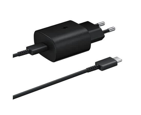 Зарядное устройство Samsung EP-TA800XBEGRU 25W PD3.0 Type-C (Black) (EP-TA800XBEGRU), изображение 4 Зарядное устройство Samsung EP-TA800XBEGRU 25W PD3.0 Type-C (Black) (EP-TA800XBEGRU), изображение 4