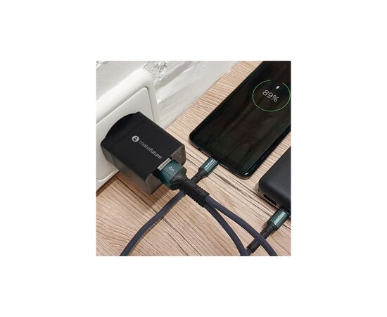 Зарядний пристрій MakeFuture 2.4A 2USB Auto-ID Black (MCW-22BK), зображення 3 Зарядний пристрій MakeFuture 2.4A 2USB Auto-ID Black (MCW-22BK), зображення 3
