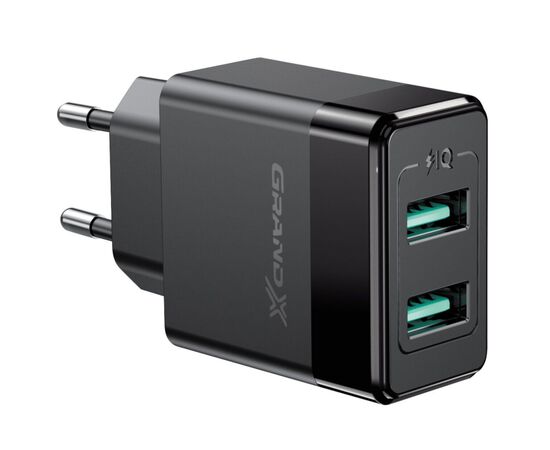 Зарядний пристрій Grand-X CH-50 2USB 5V 2,4A (CH-50)
