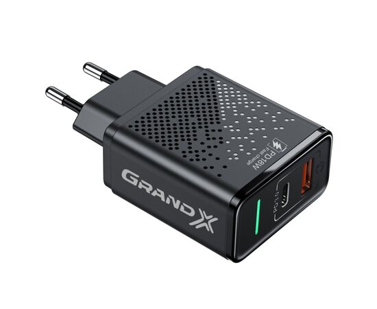 Зарядний пристрій Grand-X Fast Сharge 6-в-1 PD 3.0, QС3.0, AFC,SCP,FCP,VOOC 1USB+1Type (CH-880)