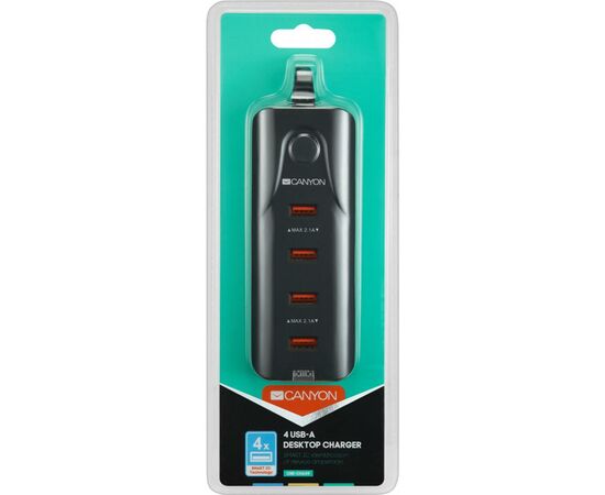 Зарядное устройство Canyon 4xUSB AC (CNE-CHA09B), изображение 3 Зарядное устройство Canyon 4xUSB AC (CNE-CHA09B), изображение 3