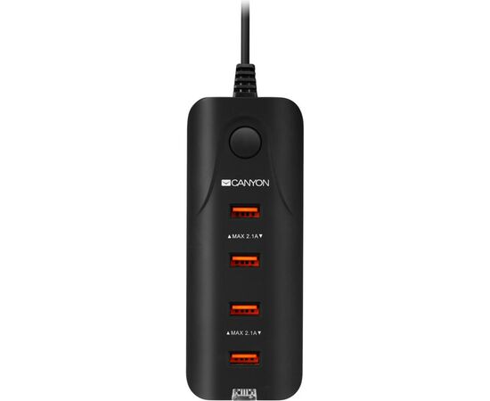Зарядний пристрій Canyon 4xUSB AC (CNE-CHA09B)