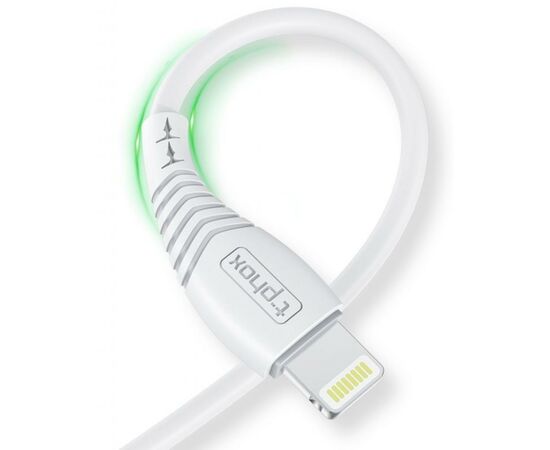 Зарядное устройство T-Phox Mini 12W 2.4A + Lightning cable 1.2m (White) (Mini(W)+Lightning), изображение 2 Зарядное устройство T-Phox Mini 12W 2.4A + Lightning cable 1.2m (White) (Mini(W)+Lightning), изображение 2