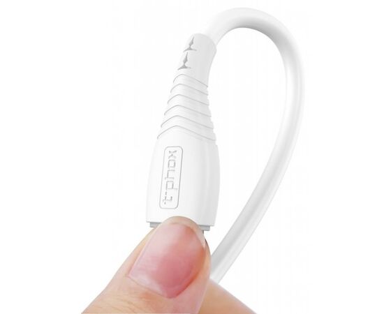 Зарядное устройство T-Phox Mini 12W 2.4A + Lightning cable 1.2m (White) (Mini(W)+Lightning), изображение 4 Зарядное устройство T-Phox Mini 12W 2.4A + Lightning cable 1.2m (White) (Mini(W)+Lightning), изображение 4