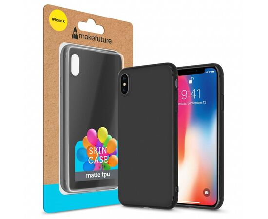 Чехол для моб. телефона MakeFuture Skin Case Apple iPhone XS Black (MCSK-AIXSBK)