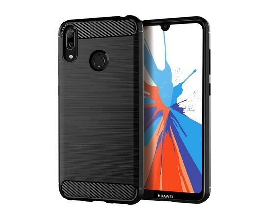 Чехол для моб. телефона Laudtec для Huawei Y7 2019 Carbon Fiber (Black) (LT-HY72019B), изображение 2 Чехол для моб. телефона Laudtec для Huawei Y7 2019 Carbon Fiber (Black) (LT-HY72019B), изображение 2