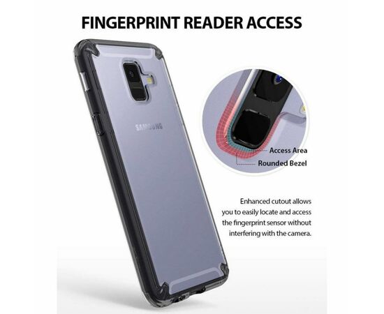 Чехол для моб. телефона Ringke Fusion Samsung Galaxy A6 Smoke Black (RCS4438), изображение 3 Чехол для моб. телефона Ringke Fusion Samsung Galaxy A6 Smoke Black (RCS4438), изображение 3