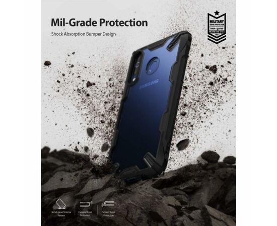 Чехол для моб. телефона Ringke Fusion X Samsung Galaxy M30 Black (RCS4520), изображение 2 Чехол для моб. телефона Ringke Fusion X Samsung Galaxy M30 Black (RCS4520), изображение 2
